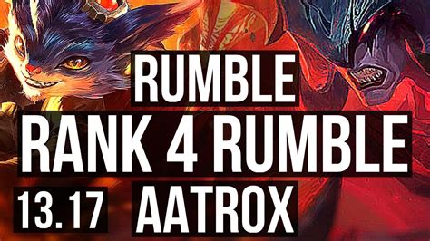 RUMBLE vs AATROX (TOP) | Rank 4 Rumble, 8/3/7, Rank 21 | EUW Challenger ...