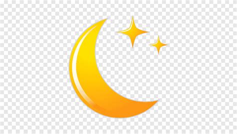 Yellow moon illustration, Moon Crescent Icon, moon, orange, half Moon ...