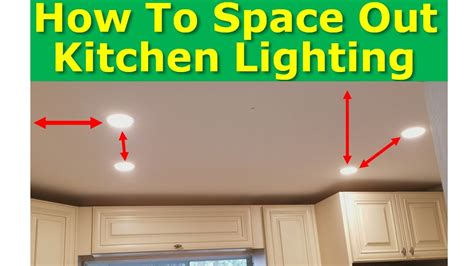 Kitchen Light Spacing Best Practices, How to Properly Space Ceiling Lights - YouTube