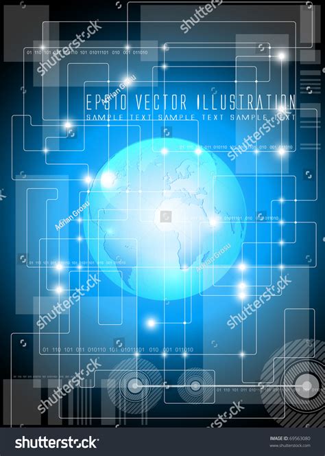 Futuristic Technology Background Vector Illustration Stock Vector (Royalty Free) 69563080 ...