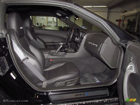 Ebony Black Interior 2010 Chevrolet Corvette ZR1 Photo #57489465 | GTCarLot.com