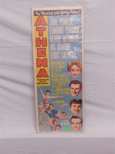 Lot - Vintage Half Sheet Movie Poster "Athena"