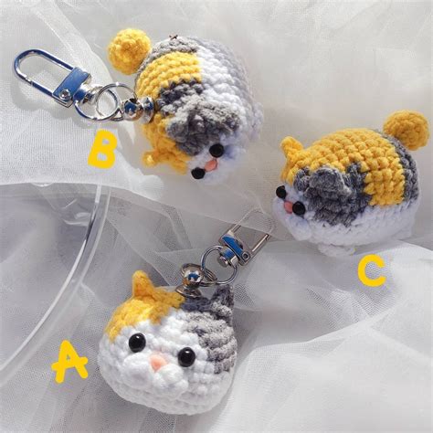 FFXIV Crochet Fat Cat Plushie/keychain Final Fantasy XIV - Etsy