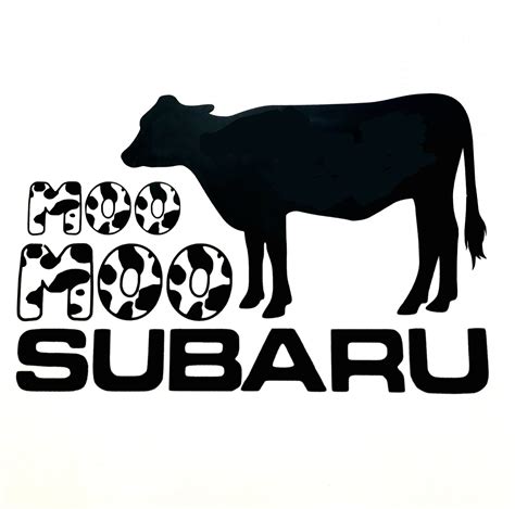 Moo Moo Subaru Decal - Etsy