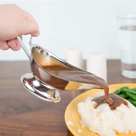 Stainless Steel Gravy Boat - 5 oz. Container