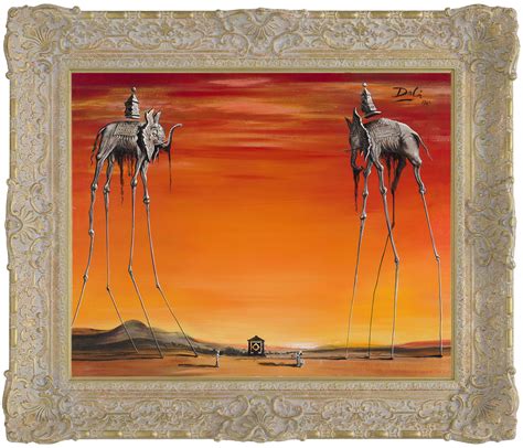 Elephants In The Style of Salvador Dali by notorious art forger, John Myatt | Castle Fine Art