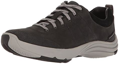 Clarks womens Wave Andes Walking Shoe, Black Nubuck, 7.5 Wide US ...