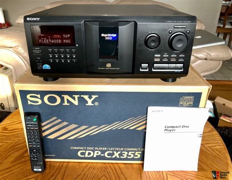 SONY CDP-CX355 300 CD Player Changer original box , manual & remote ...