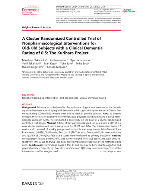 (PDF) A Cluster Randomized Controlled Trial of Nonpharmacological ...