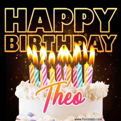 Happy Birthday Theo GIFs - Download on Funimada.com