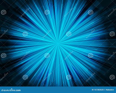 Blue Light Rays Vector Illustration Background Stock Vector ...