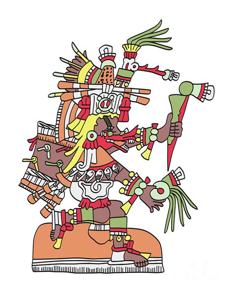 Quetzalcoatl, Quetzal-feathered serpent, Aztec god of wind and wisdom Digital Art by Peter ...