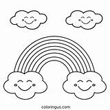 Rainbow Coloring Pages Free Printable PDF sketch template