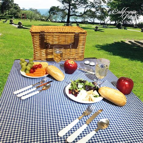 Picnic Basket Set for 4 Person | Picnic Hamper Set | Folding Picnic Blanket | Picnic Table Set ...