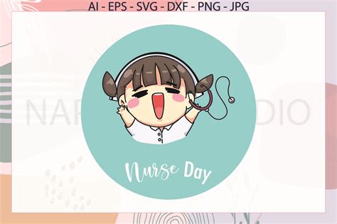 Nurse Cute Svg Sticker Graphic by Na Punya Studio · Creative Fabrica