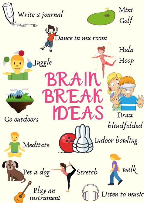 32+ Fun and easy brain break activities for kids - Kids n Clicks