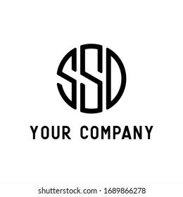 Ssd Letter Logo Design Inspiration Stock Illustration 1689866278 | Shutterstock