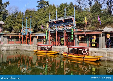 Garden in Beijing Summer Palace Editorial Stock Image - Image of lake, heritage: 18810754