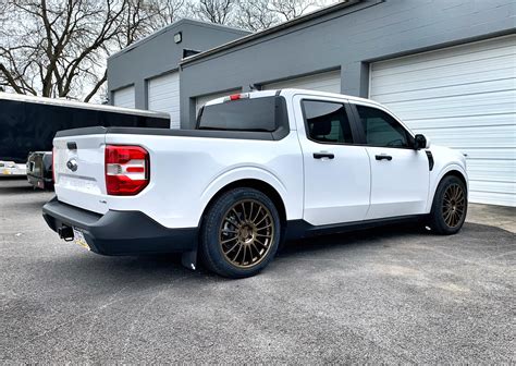 White Maverick on Silvers Coilovers + 20" Vision Wheels in Bronze ...