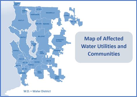 Map of Affected Water Utilities and Communities - Cascade Water