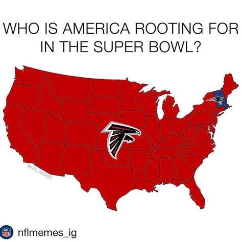 Who is America rooting for in the Super Bowl? #Repost @nflmemes_ig with ...