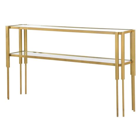 Art Deco Style Console, Solid Steel in Satin Gold Finish | Art deco ...