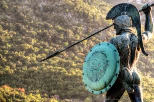 The statue monument of Leonidas at Thermopylae