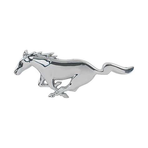 Ford Mustang Grille Emblem - Chrome - Running Pony | Mustang Depot