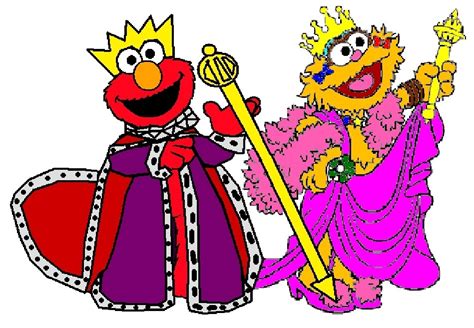 King Elmo and Queen Zoe - Sesame Street Fan Art (8852473) - Fanpop