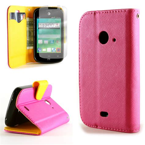 Protective Wallet Pouch Phone Cover Cases for ZTE Zinger / Prelude 2 ...