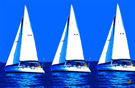 I Saw Three Ships A'Sailing Painting by CHAZ Daugherty - Fine Art America