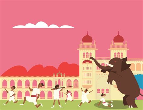 Mysore Palace – part of a Panorama drawing I'm working on for #JörgitsIndia | Mysore palace ...