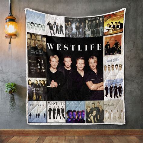 Westlife 2 Album Covers Quilt Blanket - Army Merch Shop