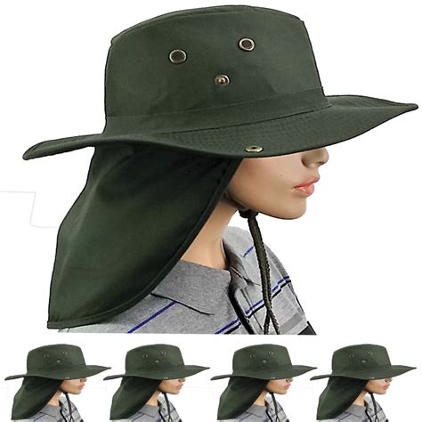 Dry Camping Neck Flap Green Boonie Hat 24 pack - at - socksinbulk.com ...