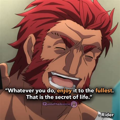 9+ Emotional Fate/Zero Quotes | Fate quotes, Anime quotes inspirational, Rider quotes