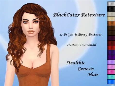 The Sims Resource: Nightcrawler`s Galaxy Hair Retextured by BlackCat27 ...