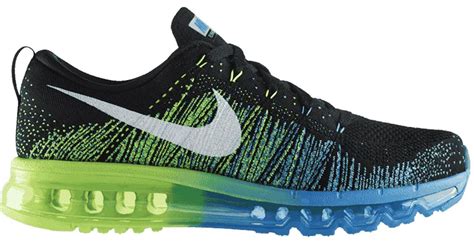 Nike Flyknit Max Black White Photo Blue Electric Green for Men - Lyst