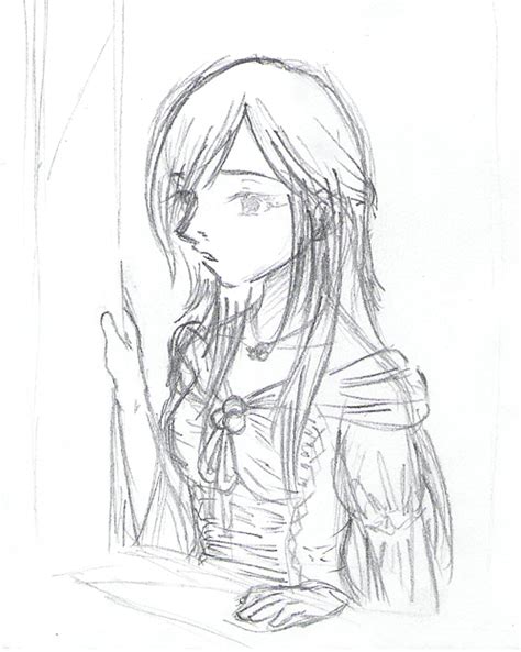 Sad Princess -Sketch- by Shiroi-Neko-da on DeviantArt