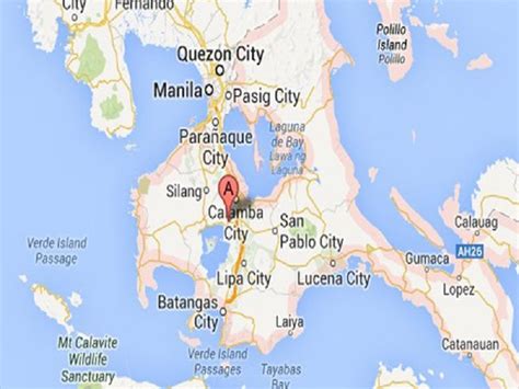 Calabarzon Physical Map