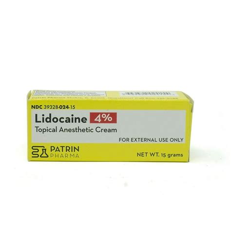 Lidocaine 4% Pain Relieving Topical Anesthetic Cream, 15 Gram - Walmart ...