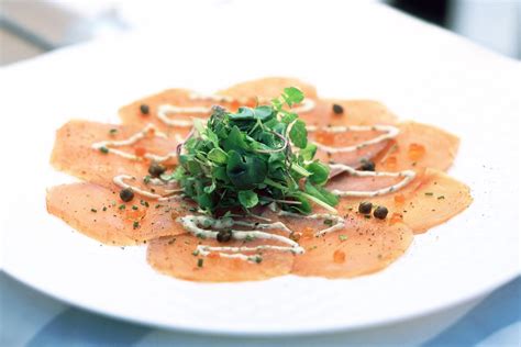 Carpaccio of salmon with remoulade sauce - Recipes - delicious.com.au