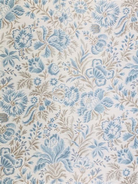 Vintage Blue Floral Wallpaper | Vintage Wallpapers - Online Shop