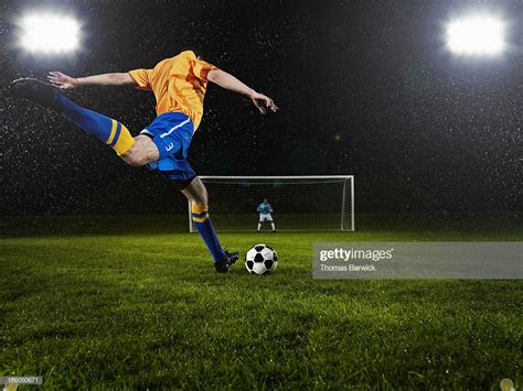 Free download Soccer Player About To Strike Penalty Kick Stock Photo ...