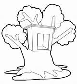 Boys And treehouse coloring page Treehouse Baumhaus Boomhutten Tree  sketch template
