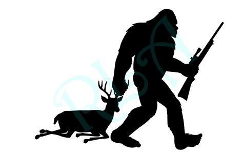 Bigfoot Sasquatch Rifle Deer Hunter Vinyl Decal LARGE 11in X - Etsy UK