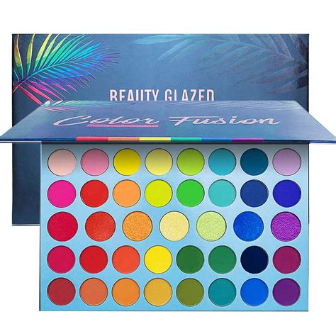 Color Fusion 39-Shade Rainbow Eyeshadow Palette - Matte, Metallic ...