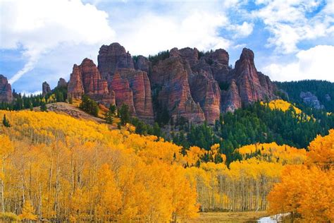 Castle Rock, Colorado, fall, leaves, colors, trees, sky, HD wallpaper | Peakpx