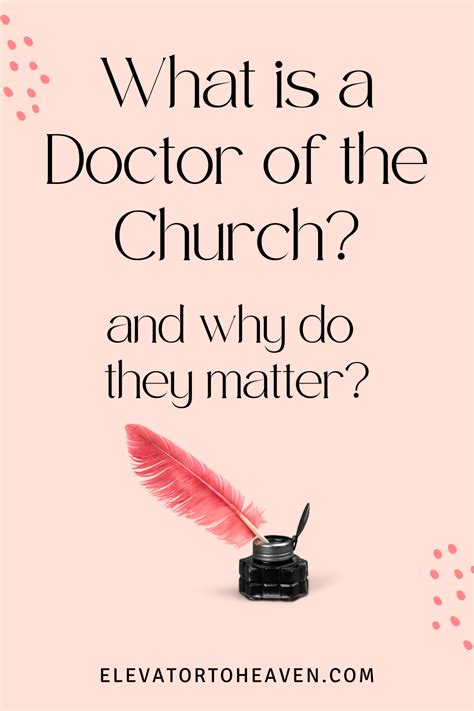 What are Doctors of the Church and Why Do They Matter? : Elevator to Heaven