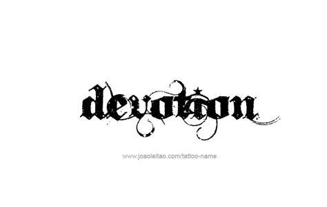 Devotion Feeling Name Tattoo Designs - Tattoos with Names