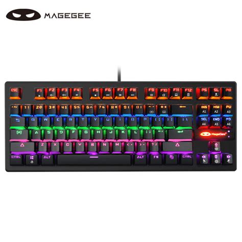 MageGee MK1 MK-Sky98 TKL Mechanical Gaming Keyboard Blue / Red Switch ...